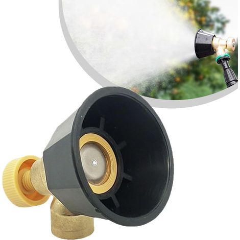 Arroseur agricole réglable – Pulvérisation haute pression pour l'irrigation quotidienne des fermes et des jardins (noir) (1/5)