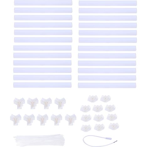 Lampe de garage LED hexagonale 17280LM 6500K blanc IP54, Kit d'atelier de plafond pour entrepôt, sous-sol, salle de sport (1/5)