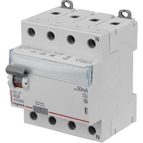 Interrupteur différentiel Legrand DX³ 4P 30mA 40A Type A 4 modules - LEG411760