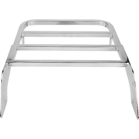 Porte-bagages arrière Sissy Bar pour Honda Shadow VT750 C2 1997-2003, chrome argenté, support de chargement moto (1/5)