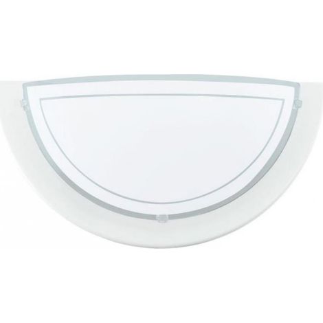 Eglo Applique Planet 1 Bianco Lampada da Parete E27 29x14,5 cm