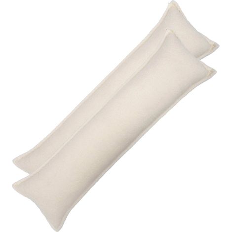 Housse de coussin 2 pcs HOUTEN Crème 40 x 145 cm Bouclé vidaXL