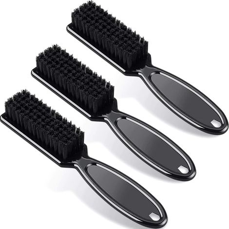 Brush Nettoyage Lames - Poils Nylon Rigides - Manche ABS Antidérapant - Pour Machine À Couper Cheveux et Tondeuses - Lot de 3 (1/5)
