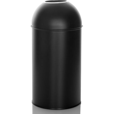 [GEBRAUCHT] B-Ware hjh OFFICE Abfallsammler Mülleimer CLEAN OR 50L schwarz matt Inneneimer Metall (1/2)