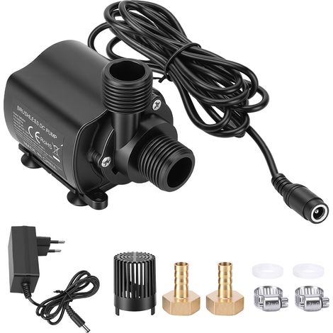 Pompa sommergibile per acquario da 12V, 800 l/h, 5 m, 15W, 5 velocità. Mini pompa per acquario.