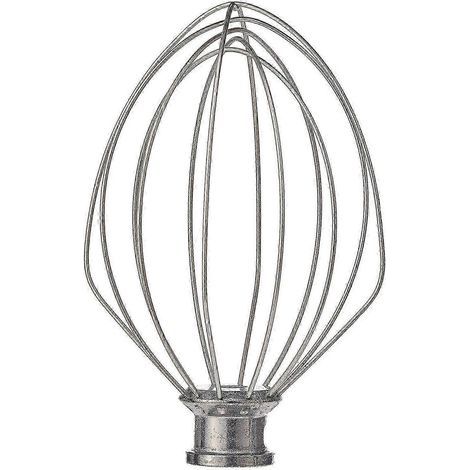 Fouet métallique de rechange K5AWW pour batteur de cuisine 5QT 5K5SS 5KPM5 pour appareils à levage de 5 pintes