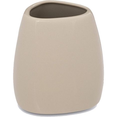 Gobelet Salle de Bain "Galet" 9cm Naturel
