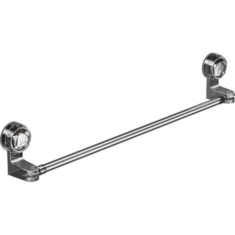 1 barre porte-serviettes inox noir extensible 30–60cm pivotante ventouse sans perçage cuisine salle de bain, accessoire salle de bain (1/5)