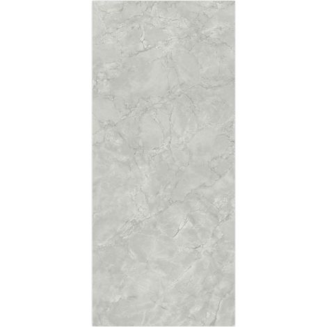 Carrelage effet Marbre Gris Mist 278x120x0,6 cm Brillant Montira - Mur intérieur (vendu par carton de 3,336 m²) - RO'MA CARRELAGE