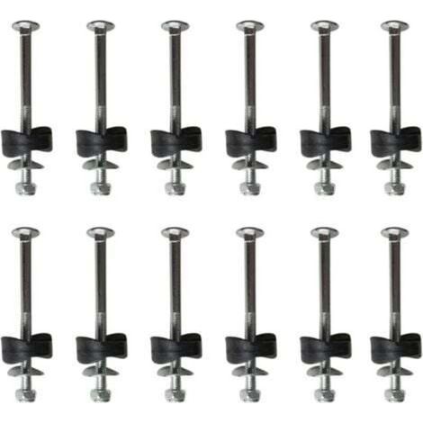 Set of 12 trampoline spacers with screws for securing the trampoline, replacement trampoline accessories (1/4)