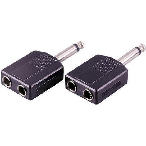 Adaptateur jack audio stéréo mâle vers femelle 6,35 mm (lot de 6, 26-27) (1/5)