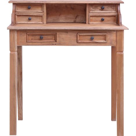 Maison Exclusive - Scrivania con Cassetti 90x50x101 cm in Legno Massello di Mogano