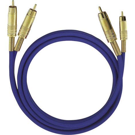 RCA Audio Cavo [2x Spina RCA - 2x Spina RCA] 0.50 m Nero contatti connettore dorati Oehlbach NF 1 Master (1/2)
