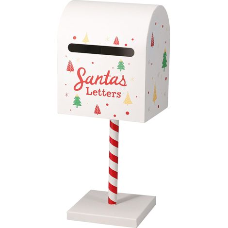 Cassetta postale decorativa 16 x 13 x 38 cm bianca PERAGA CHRISTMAS