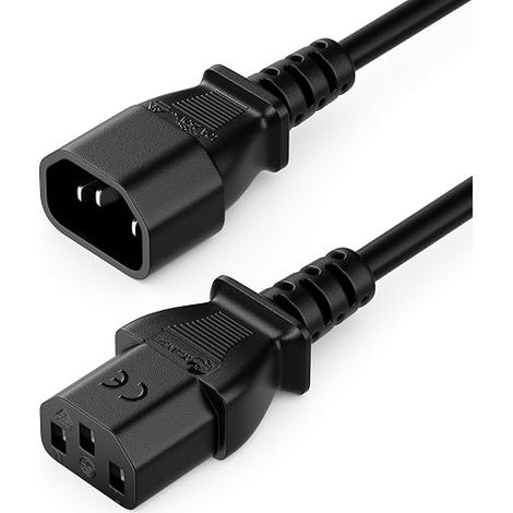 Extension Power Cable IEC C13 to C14 - Black (1/5)