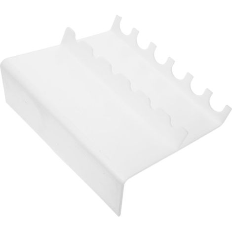 Support pour Micropipettes en Plastique Blanc Design en Z, Stable et Gain de Place, pour Bureaux de Laboratoire et Usage Scientifique (1/5)