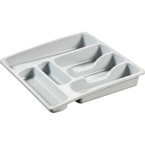 Curver Bestekbak 6-vaks 38x38x6 cm Grijs