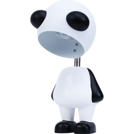 Lampe chauffante pour bougie motif panda noir blanc, design mignon romantique, lumière orange, 220V prise CN. (1/5)