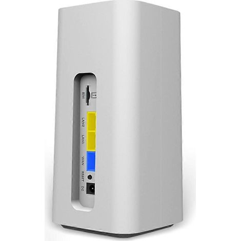 Routeur 4G LTE version eurasienne pour la maison et le bureau, avec carte SIM et point d'accès Wi-Fi mobile, 3 ports LAN - Prise UE ( ) (1/5)