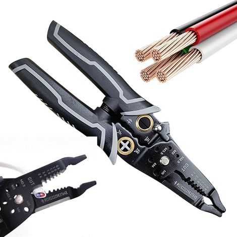 Pince à Câble Électricien - Dénudeur Câble Multifonction avec Pinces - (1/5)