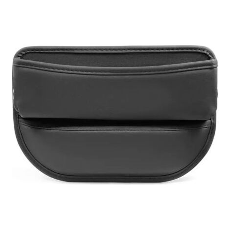 Boîte de rangement pour siège auto, organisateur d'espace entre les sièges, console centrale, accessoires auto, poche latérale pour siège avant, sac de rangement en cuir pour petits objets, téléphones (1/5)