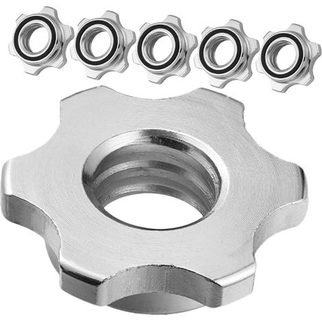 Lot de 6 écrous blocage pour barres musculation, conception (1/5)