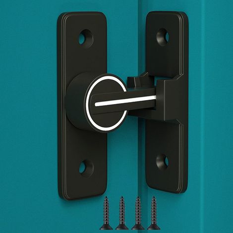 Filiyano-Verrou de portail à 90 degrés, verrou de porte coulissante robuste, porte de grange (1/5)