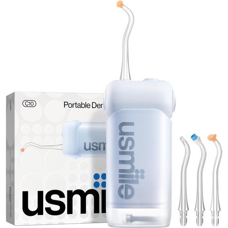 C10 Jet Dentaire Hydropulseur portable – 95 jours d'autonomie  4 modes, réservoir 180 ml, étanche IPX7, idéal pour voyages, appareils dentaires, implants et gencives (1/5)
