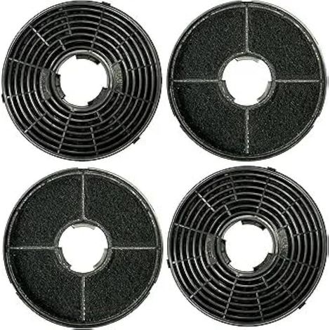 Filtres à charbon actif pour hottes aspirantes Respect MIZ0058, PKM CF130, GS1-60CIXPH, 9090-2H, 6091H, Candy 49040890 35602288, Lemonade HJA2480, HJA2908, LAM 240, Onion 352 C6 2C6602288 (lot de filt (1/5)