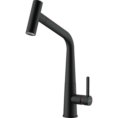 Mezclador para fregadero de cocina ducha ajustable negro mate Franke Icon 115.0625.190  Cromo (1/5)