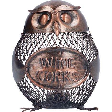 Boîte à Argent Métal Hibou Artisanal en Fer Forgé - Décoration et Rangement Créatif (1/5)