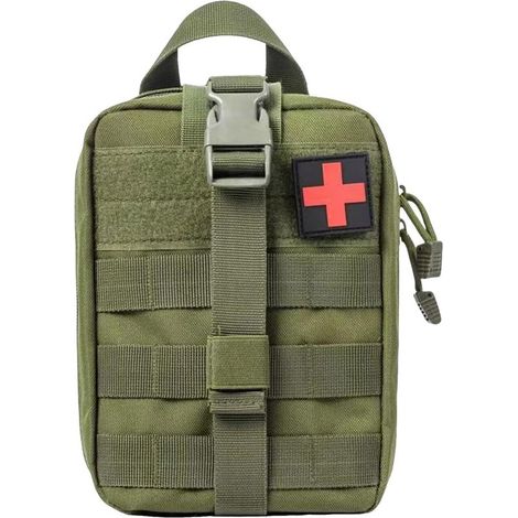Trousse de premiers secours pour traumatismes, sac de premiers secours vide, sac médical tactique à ouverture rapide, adapté au camping, à la chasse, à la randonnée et aux interventions en cas de cata