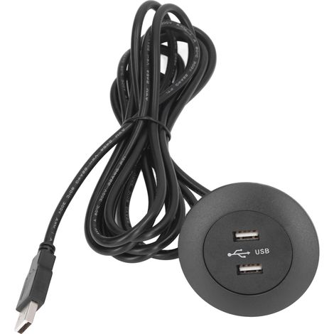 Prise de chargement USB encastrée pour canapé, double port USB, pour une utilisation domestique, noir (1/5)