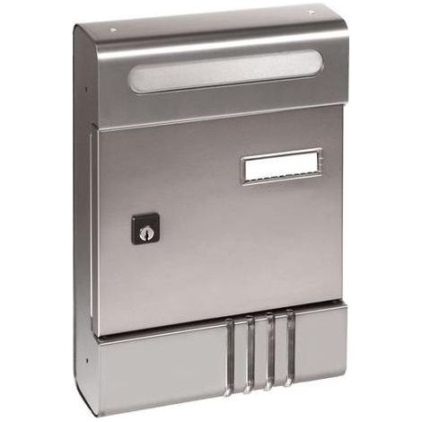 Alubox 47254 Serie SE Cassetta Postale in Alluminio Montaggio a Parete 29x20,4x7 cm colore Argento