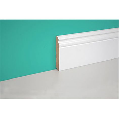 Plinthes baroques en MDF 6,0 x 100 x 18 mm – Finition lisse – Pour intérieur moderne – Lot de 4 unités – Pircher