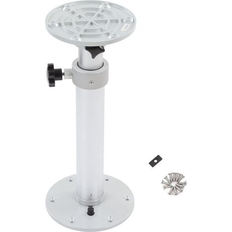 Zoternen Gamba piedistallo tavolo da 460 a 700 mm regolabile e ruotabile a 360° per camper, roulotte, barca, yacht, casa