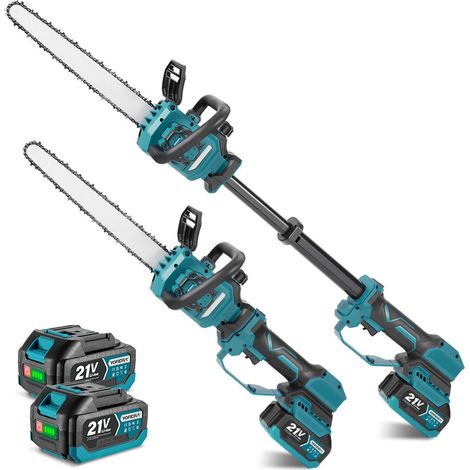 Tronçonneuse sur batterie 21V, guide 30cm,télescopique 35cm,avec 2 Batteries 4.0Ah (1/5)