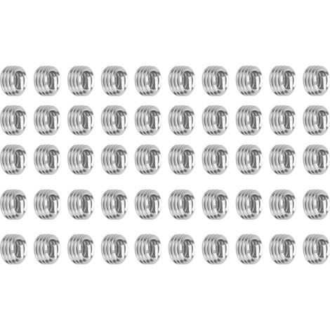 50 Gewindeeinsätze (US-Einheiten) zur Reparatur von 1/4"-Gewindebohrungen - 201D (1/5)
