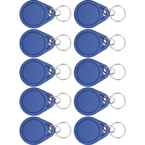 Lot de 10 badges d'identification 125 kHz réinscriptibles pour le contrôle d'accès et la gestion du temps de présence dans les parkings (1/5)