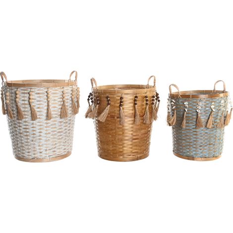 Cesta Set 3 Bambu 49X45X54 44X49 36X46 Multicolor DC203248 (1/4)