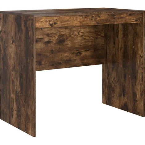 Maison Exclusive - Schreibtisch Geräucherte Eiche 90 x 50 x 76 cm