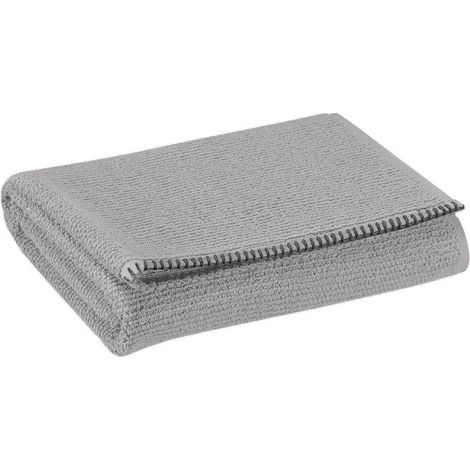 Drap de Bain Perle 90 x 150 cm, Grande Serviette en Coton Éponge Grain de Riz - PANGIVO (1/2)