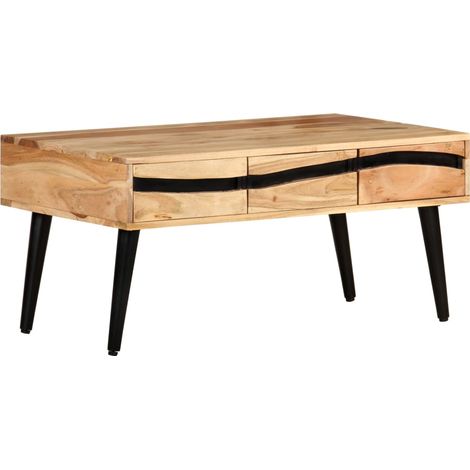 Couchtisch 88x50x42 cm Akazie Massivholz
