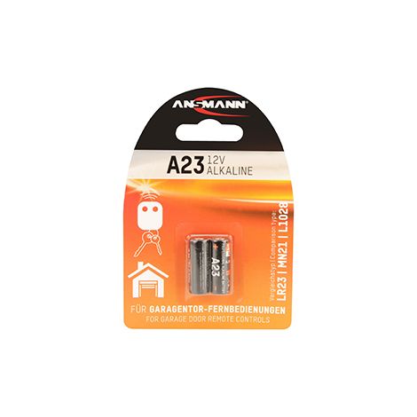 Lote de 2 pilas alcalinas 12 V A23 / LR23.