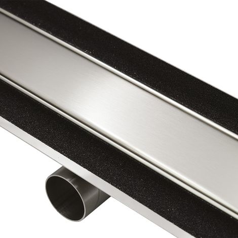 Inox style Rinnenstempel - satiniert Rinnenstempel ret. l 485 mm komplett aus Edelstahl satiniert