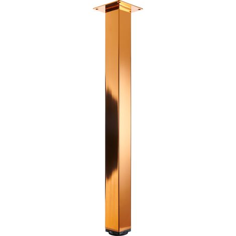 Hettich Tischbein Arba 6,0 x 71 cm Stahl Kupfer-Optik - 1 Stück Tischbeine (1/3)