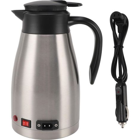Bouilloire électrique 12 V en Acier inoxydable bouilloire de voyage portable grande capacité conception ergonomique for utilisation en extérieur (1/5)