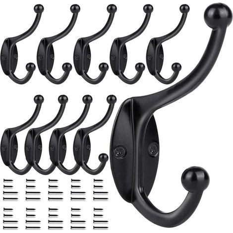 Ahlsen Set mit 10 Wandhaken, Haken, schwarz, 100 mm (1/5)