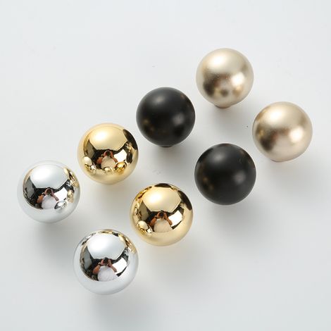 Lntyq 8x poignée de meuble BALL, bouton de meuble, poignée d'armoire, bouton pour tiroir, commode, buffet, façade et porte de cuisine