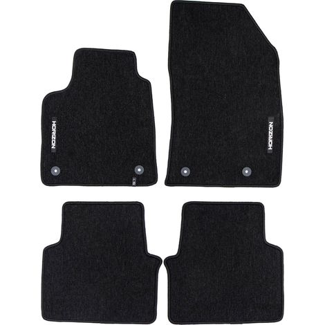 Tapis de Sol de Voiture pour Opel Crossland X 2017-2024 Velours Noir 4Pcs (1/5)